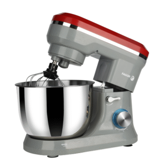 FG. Robot de cuisine 5L 1000W Rouge et Gris avec ligne Chrome - FG110