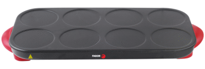 Crêpière 8 pers Couleur Noir Manche Rouge - FG8CR – Image 4