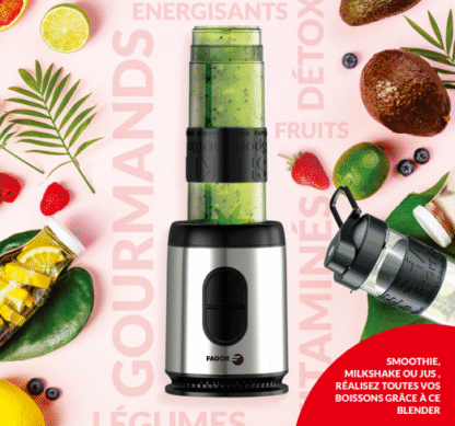 Blender 300W avec 2 bouteilles incluses - FG2241 – Image 5
