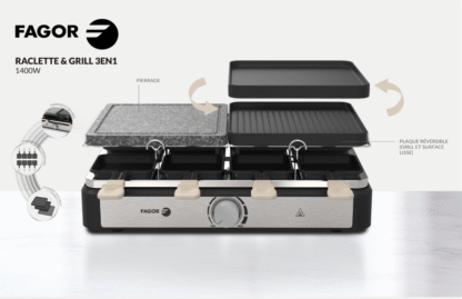 Raclette & Grill 3en1 8 personnes  - FGRG8 – Image 11