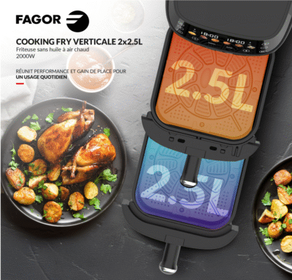 Cooking Fry verticale 2*2.5L -  FG3301