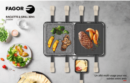 Raclette & Grill 3en1 8 personnes  - FGRG8 – Image 12