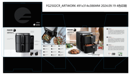 Cooking Fry 11L 2 cuves de 5,5L superposées - FG2502CR – Image 13