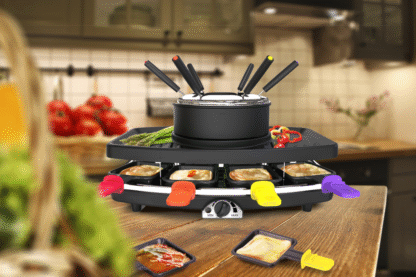 Raclette Grill avec fondue 3en1 1100W - FG816 – Image 7