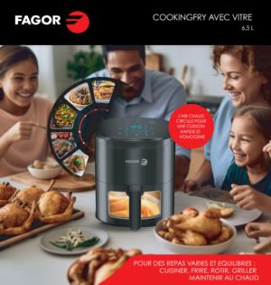 COOKINGFRY AVEC VITRE 6,5 L