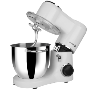 Batteur sur socle blanc 6,5L avec 2 poignées
