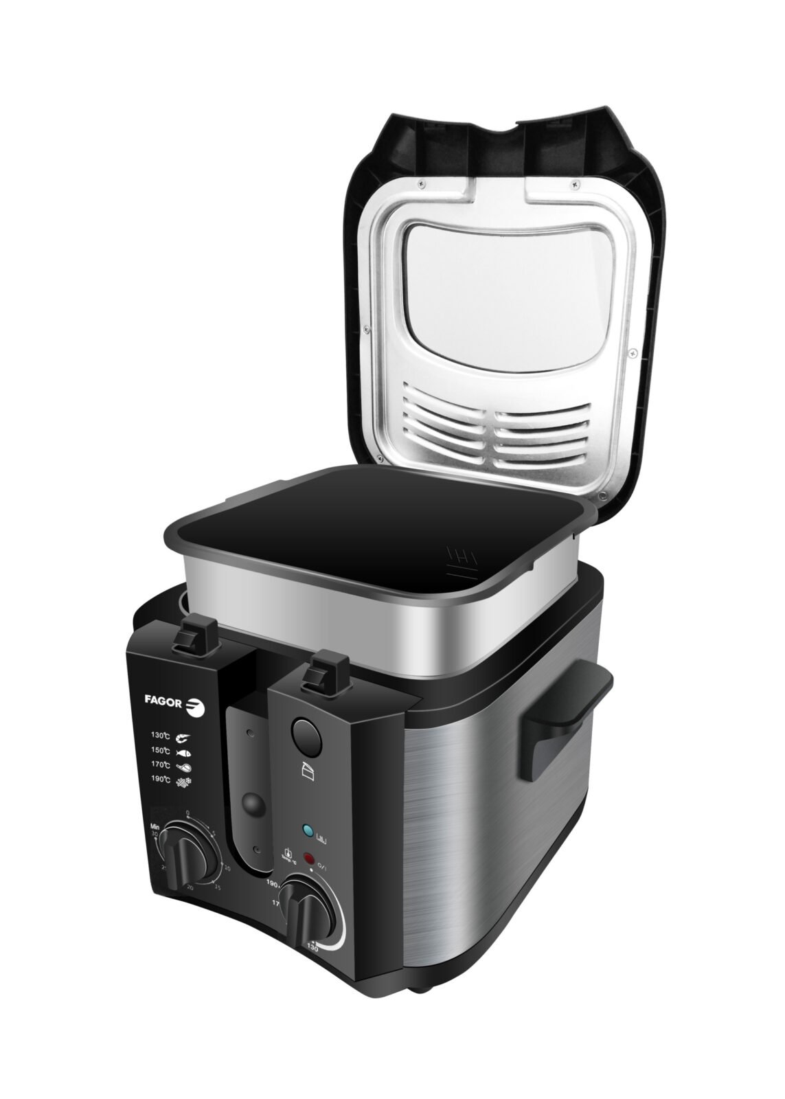 Fagor-Friteuse Electrique 1600W-2.5 Litres-Noir