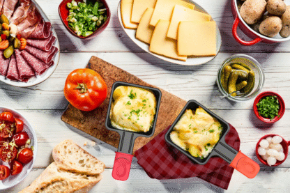 Raclette Grill avec fondue 3en1 1100W - FG816 – Image 8